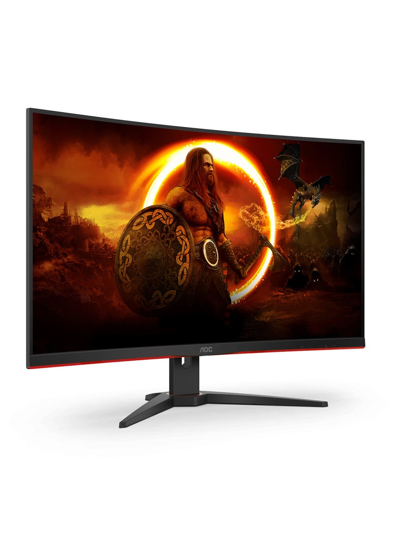 AOC 31.5-Inch Gaming Curved Monitor FHD VA Display, 250Hz Refresh Rate, 0.5ms Response Time, 1500R Curvature, AMD FreeSync Premium Technology, 16.7m Display Colors, C32G2ZE2/79 Black/Red  - Image 3