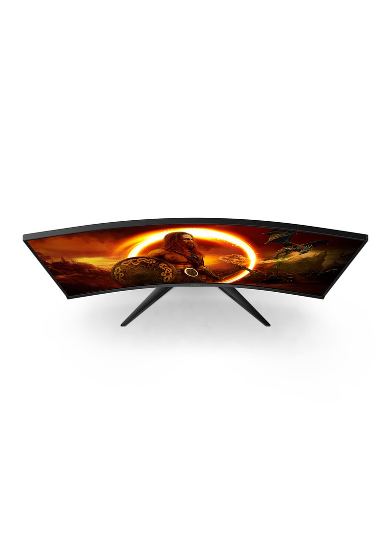 AOC 31.5-Inch Gaming Curved Monitor FHD VA Display, 250Hz Refresh Rate, 0.5ms Response Time, 1500R Curvature, AMD FreeSync Premium Technology, 16.7m Display Colors, C32G2ZE2/79 Black/Red  - Image 4