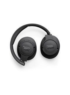 جي بي إل Tune 720Bt Wireless Over Ear Headphones Pure Bass Sound 76H Battery Hands-Free Call Plus Voice Aware Multi Point Connection Lightweight And Foldable Detachable Audio Cable Black  - Image 2