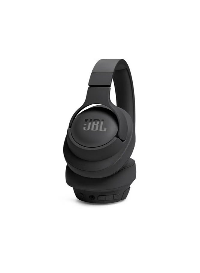 جي بي إل Tune 720Bt Wireless Over Ear Headphones Pure Bass Sound 76H Battery Hands-Free Call Plus Voice Aware Multi Point Connection Lightweight And Foldable Detachable Audio Cable Black  - Image 5