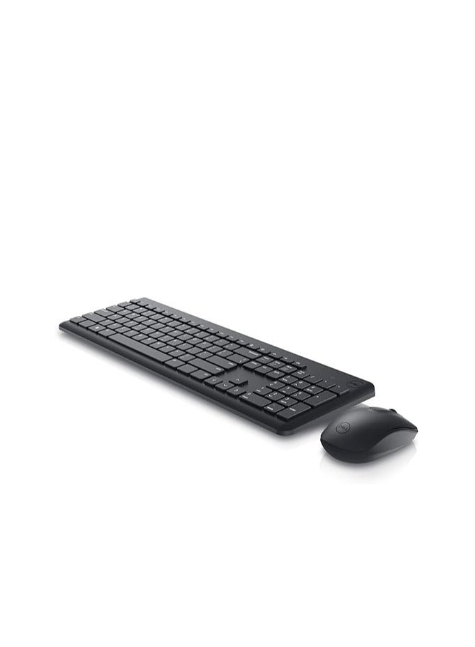 DELL Wireless Keyboard And Mouse - KM3322W, Wireless - 2.4GHz, Optical LED Sensor, Mechanical Scroll, Anti-Fade Plunger Keys, 6 Multimedia Keys, Tilt Leg - Black - Image 2