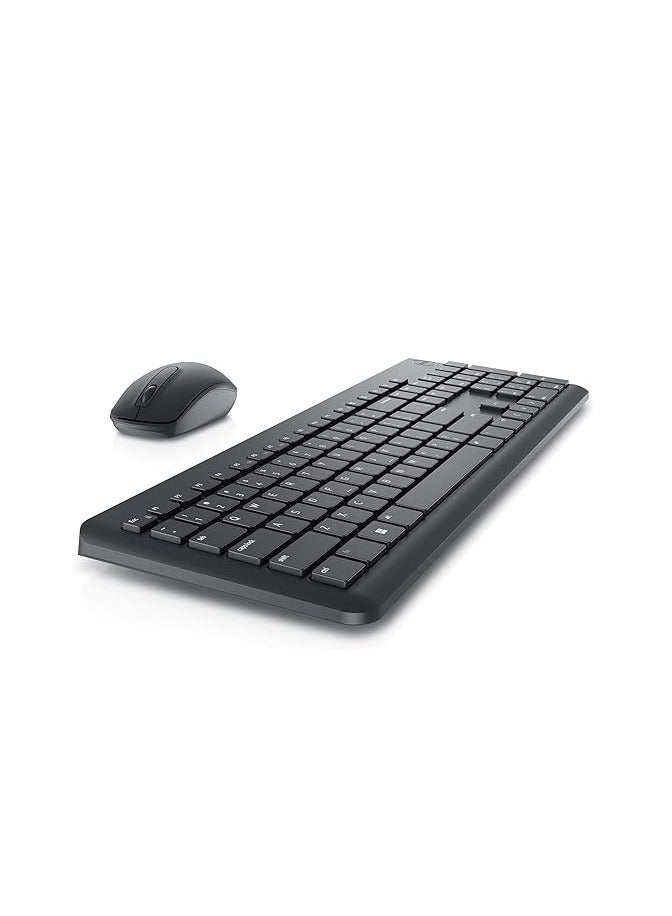 DELL Wireless Keyboard And Mouse - KM3322W, Wireless - 2.4GHz, Optical LED Sensor, Mechanical Scroll, Anti-Fade Plunger Keys, 6 Multimedia Keys, Tilt Leg - Black - Image 5