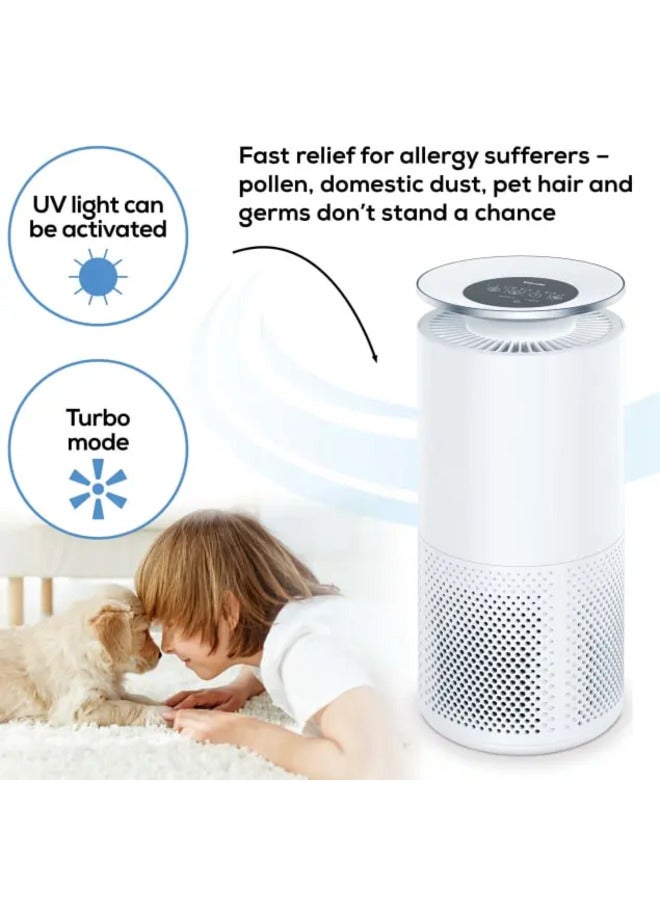 بيورير Air Purifier with threelayer filter system 50W White LR 400 White  - Image 4