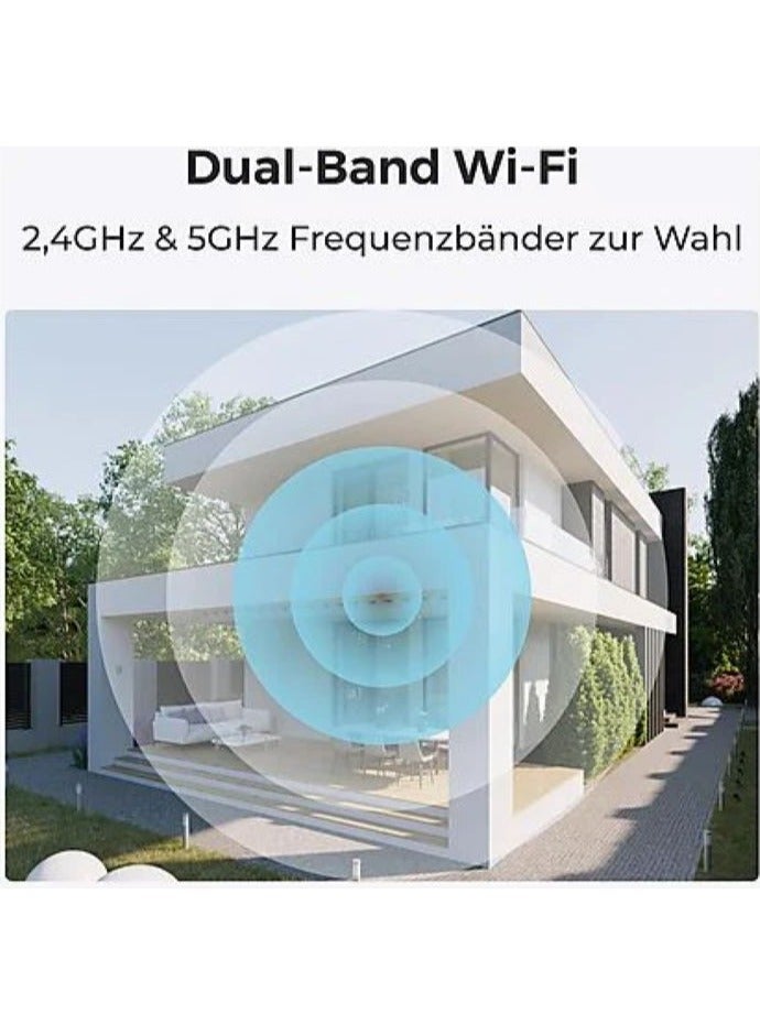 reolink Argus 3 Pro Dual Band WiFi Indoor Outdoor Wireless 4K Security Camera, Rechargeable Battery-Powered, 5MP - BWC2K02  - Image 4
