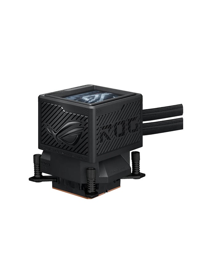 أسوس ROG Ryujin III 360 ARGB Extreme Liquid CPU Cooler, 360mm Radiator, Customizable ARGB Lighting, High-Performance Asetek Pump, Dual 120mm PWM Fans for Optimal Airflow, Enhanced Cooling Efficiency, Integrated Fan Control with ASUS Aura Sync, Compatible with Intel LGA 1700/1200/115x and AMD AM5/AM4 sockets, Durable FEP Tubing for Improved Flow, Easy Installation | 90RC0131-M0EAY0 Black  - Image 5