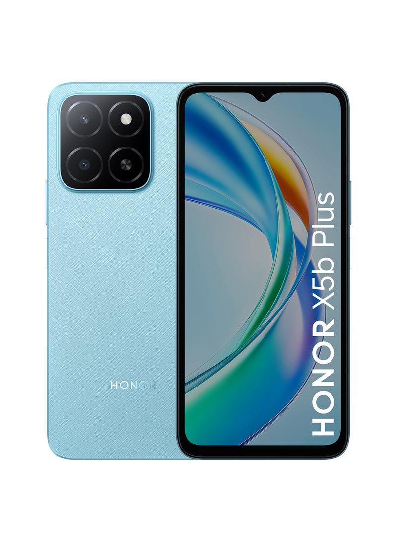 Honor X5b Plus Dual SIM Ocean Blue 4GB RAM 128GB 4G With Gifts - Middle East Version  - Image 1