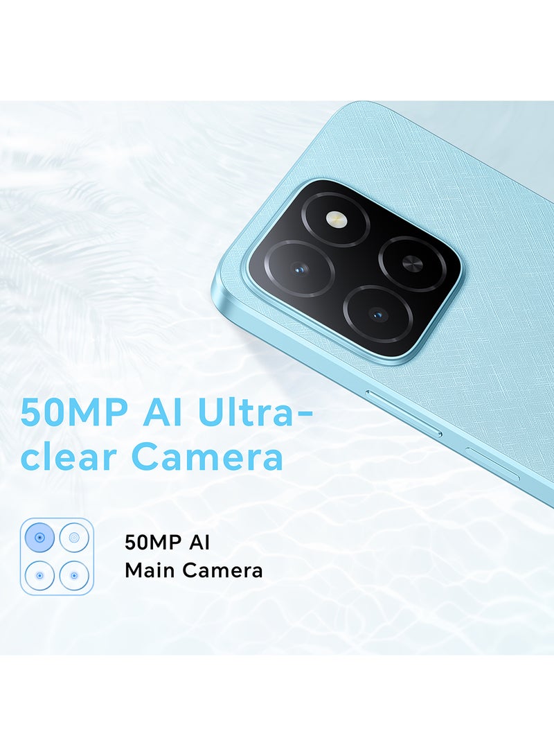 Honor X5b Plus Dual SIM Ocean Blue 4GB RAM 128GB 4G With Gifts - Middle East Version  - Image 5