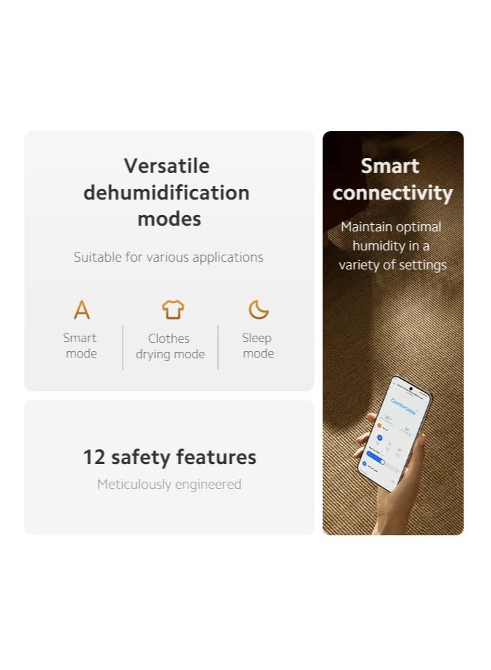 Xiaomi - Smart Dehumidifier Lite | 13L/D High Dehumidification Capacity | 3L Large Water Tank | Smart Connectivity | DM-CS07BFA5A | BHR8374EU White - Image 1