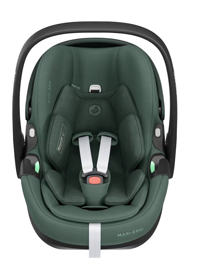 Maxi-Cosi Pebble 360 Pro Infant Car Seat, Easy-in Harness, G-Cell Side Impact Protection, One-Hand Flexispin Rotation, 0 - 15 Months, Essential Green, 2 Year Warranty  - Image 1