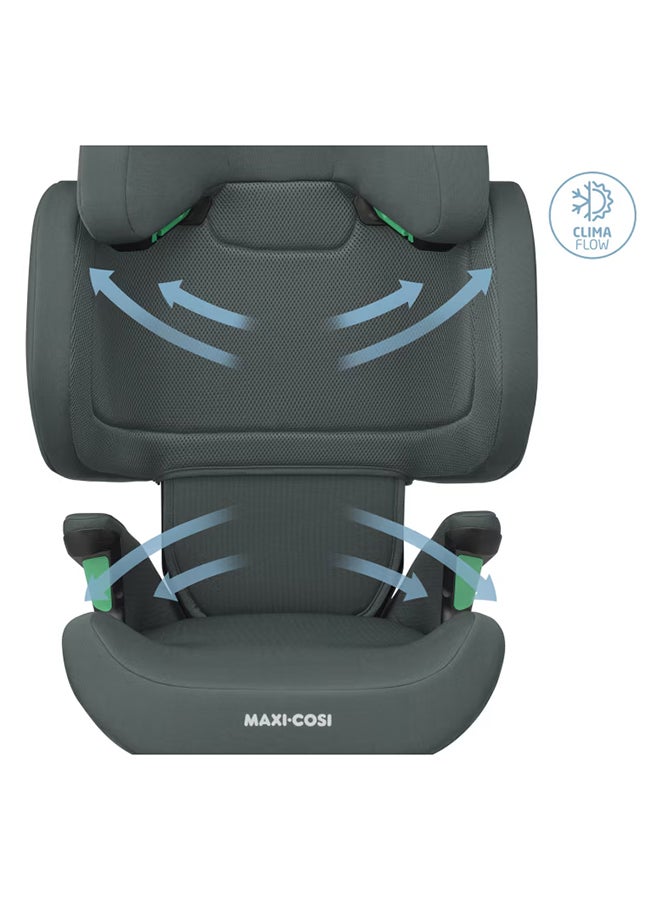 ماكسي كوزي مقعد السيارة للأطفال RodiFix R i-Size، حماية من الصدمات الجانبية G-CELL، مقعد معزز بظهر مرتفع، نظام التحكم في درجة الحرارة ClimaFlow، من 3.5 أشهر إلى 12 سنة، لون جرافيت أصلي، ضمان لمدة سنتين - Image 5
