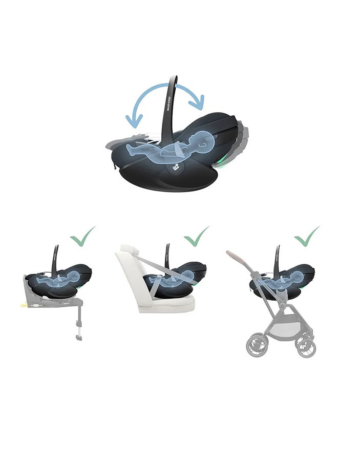 Maxi-Cosi - Pebble 360 Pro Infant Car Seat, 360 Swivel, G-CELL Side Impact Protection, 0 - 15 Months, Essential Graphite, 2 Year Warranty - Image 1