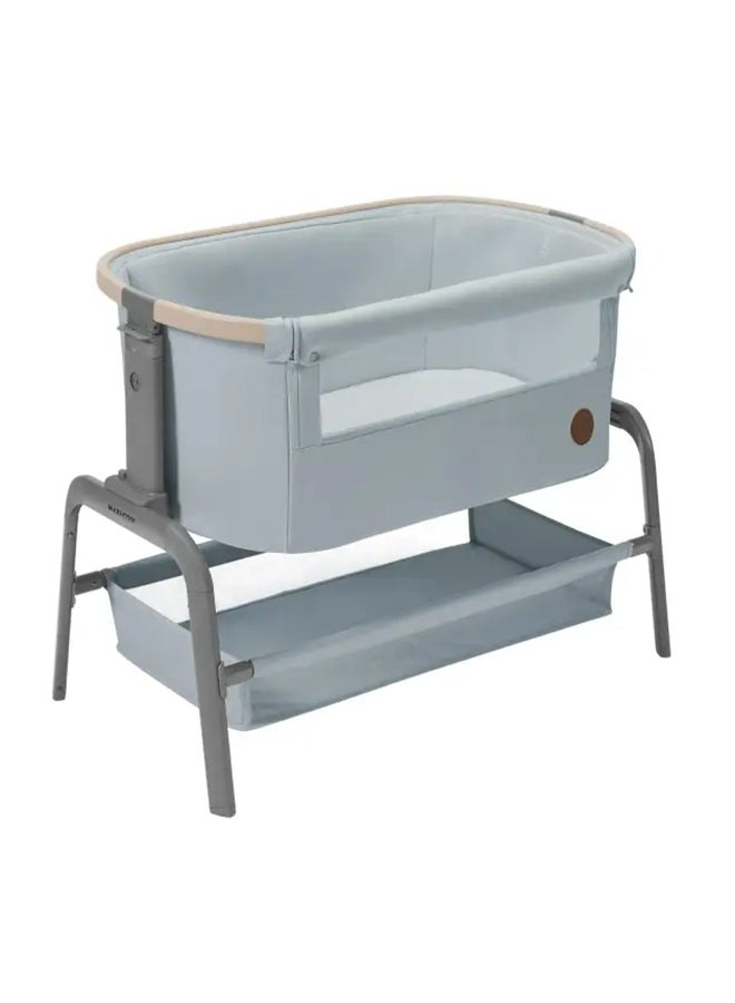 Maxi-Cosi Iora Co-Sleeper, Infant Bedside Sleeper Crib, Large Storage Basket, Height Adjustable, 0 - 6 Months, Beyond Grey, 2 Year Warranty  - Image 2