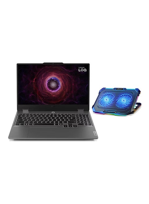 LOQ 15ARP9 Gaming Laptop with LA1 Chip 15.6-Inch FHD Display, AMD Ryzen 7 7435HS Processor/16GB RAM/1TB SSD/8GB NVDIA Geforce RTX 4070 Graphics Card/Windows 11 + Free NCTS RGB Cooling Pad English Luna Grey