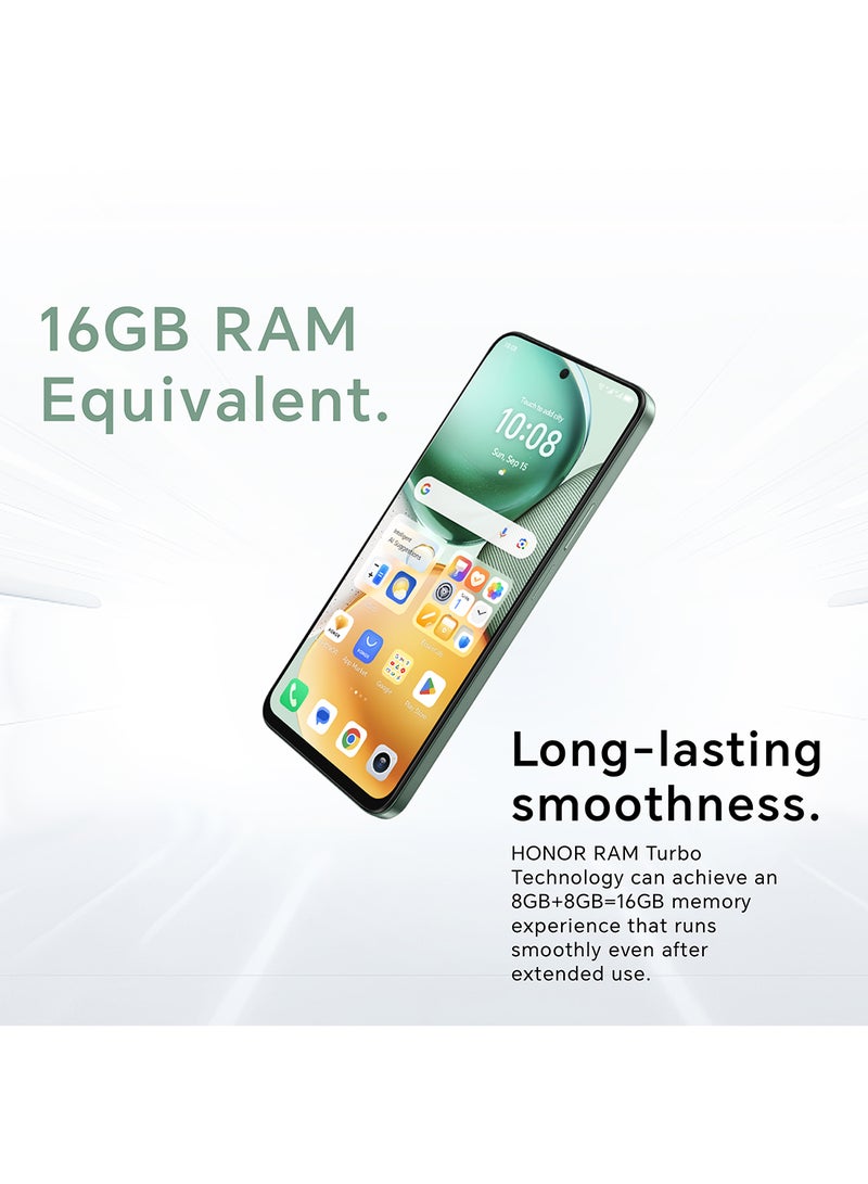 Honor - X7c Dual SIM 8GB RAM 256GB Moonlight White 4G With Free Inbox 35W Charger - Middle East Version - Image 1