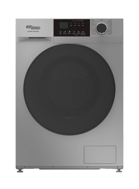 Super General 13 Kg Front Load Combo Washer With Built In Heater, 15 Programs, 1400RPM, KSGWD13800CMB Silver