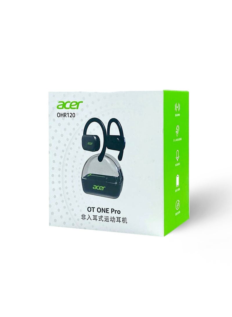أيسر Wireless Bluetooth ENC Open Ear Headphones with Dual 14.2mm Dynamic Drivers Deep Bass, Bluetooth 5..0 Black  - Image 5