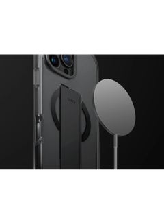 Uniq Series Heldro Max Protective Case with Flex Grip Band and Adjustable Kickstand Made with Strongs Magnets Built-in Kickstand Compatible with iPhone 16 Pro Max - Clear  - Image 4