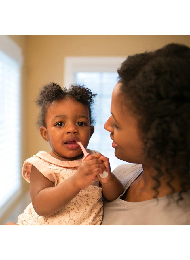 دكتور براونز Infant-To-Toddler Training Toothbrush Set, Pink Elephant & Fluoride-Free Baby Toothpaste, Safe To Swallow, Apple Pear, 1-Pack, 1.4Oz/40G, 0-3 Years - Image 5