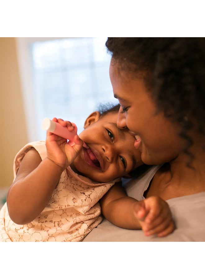 دكتور براونز Infant-To-Toddler Training Toothbrush Set, Pink Elephant & Fluoride-Free Baby Toothpaste, Safe To Swallow, Apple Pear, 1-Pack, 1.4Oz/40G, 0-3 Years - Image 4