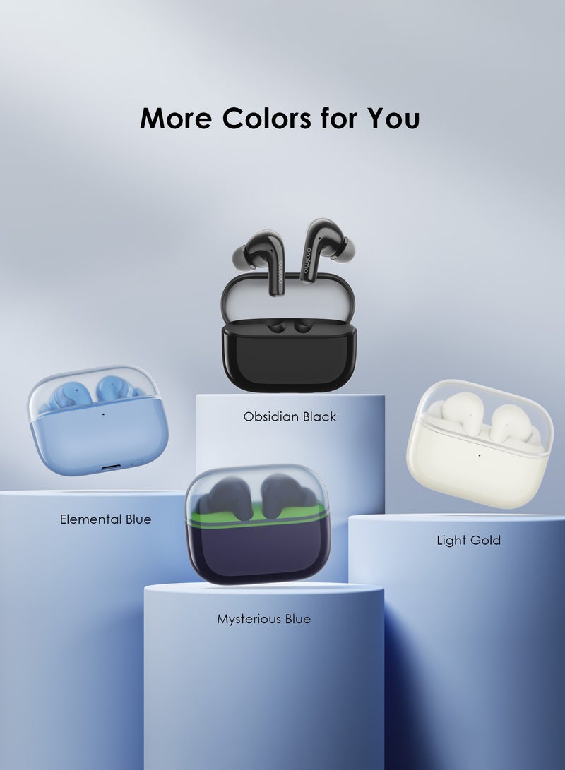 Oraimo SpaceBuds Z Active Noise Cancelling Bluetooth Earphones, Sound360 Spatial Audio True Wireless Earbuds,4 Mics for AI Clear Calls,38H Playtime,Dual Device Connectivity, Customization via App Blue  - Image 5