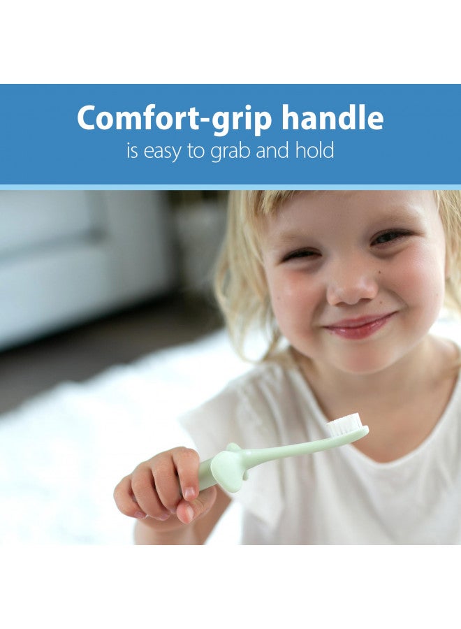 دكتور براونز Infant-To-Toddler Elephant Toothbrush, Strawberry Toothpaste And 30 Count Tooth And Gum Wipes Set, 0-3 Years - Image 4