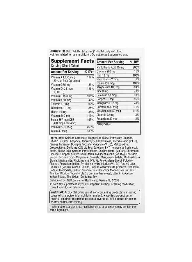 Centrum Women Multivitamin/Multimineral Supplement – 120 Tablets – Energy Support & Healthy Appearance  - Image 3