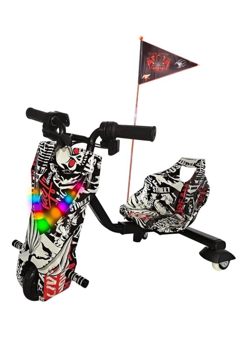 Rockbaby Electric Drifting Scooter 36v With Bluetooth Music And Lights 360 Degree 3 wheel drifting scooter Adjustable Telescopic Length to 100 killogram size large - Image 1