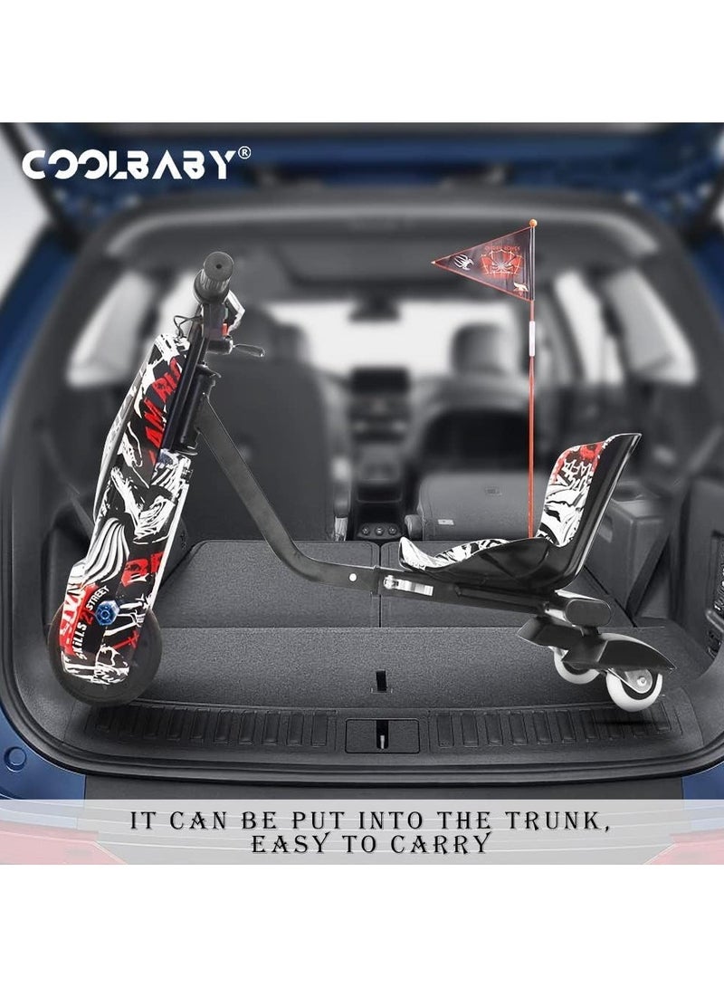 Rockbaby Electric Drifting Scooter 36v With Bluetooth Music And Lights 360 Degree 3 wheel drifting scooter Adjustable Telescopic Length to 100 killogram size large - Image 4