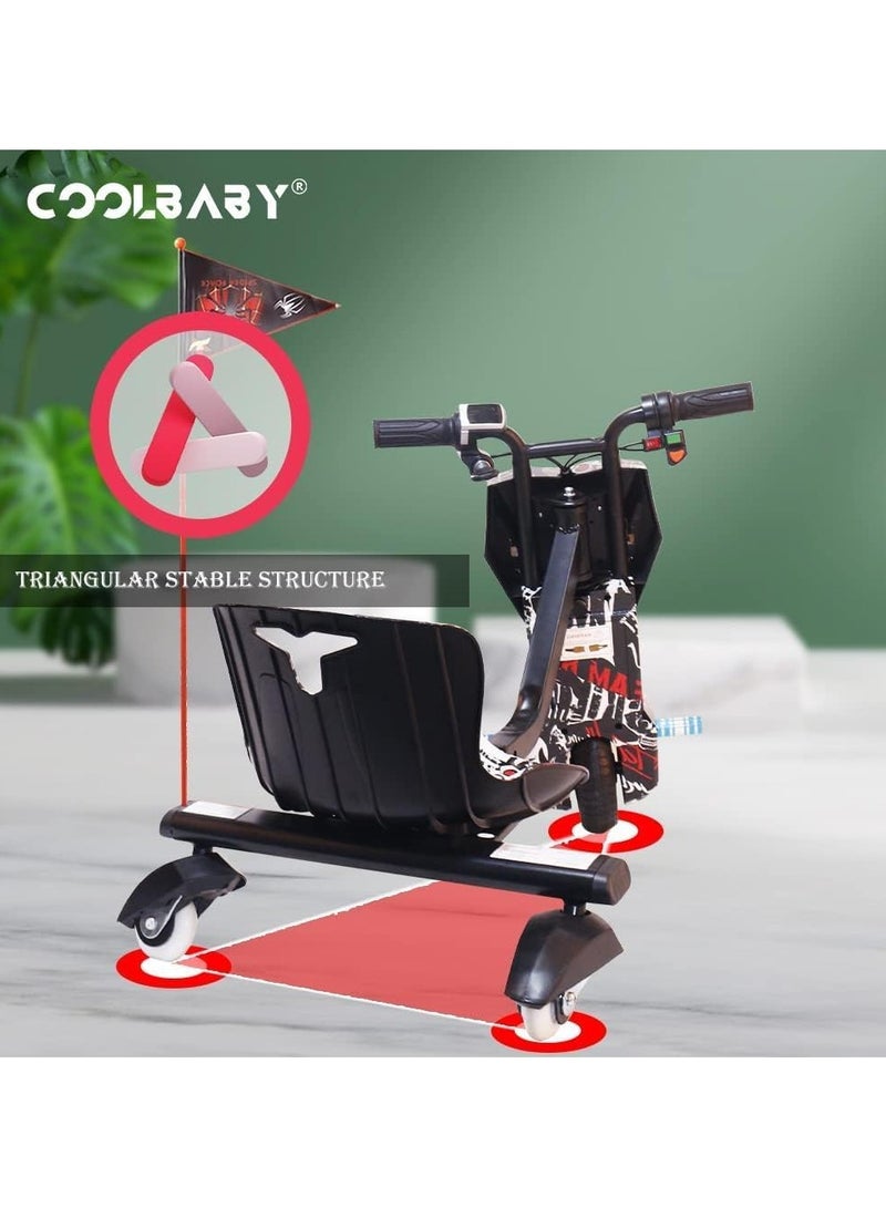 Rockbaby Electric Drifting Scooter 36v With Bluetooth Music And Lights 360 Degree 3 wheel drifting scooter Adjustable Telescopic Length to 100 killogram size large - Image 2