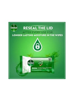 Dettol Antibacterial Original Wipes 10 Wipes 200grams  - Image 4