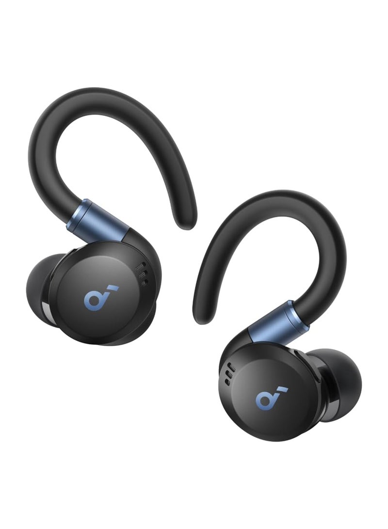 ساوند كور سماعات أذن رياضية X20 من أنكر، سماعات لاسلكية حقيقية للتمارين، خطافات أذن قابلة للدوران والتمديد، إلغاء الضوضاء، صوت عميق، مقاومة للماء IP68، مقاومة للعرق، مقاومة للغبار، 48 ساعة تشغيل، سماعات أذن رياضية - Image 1