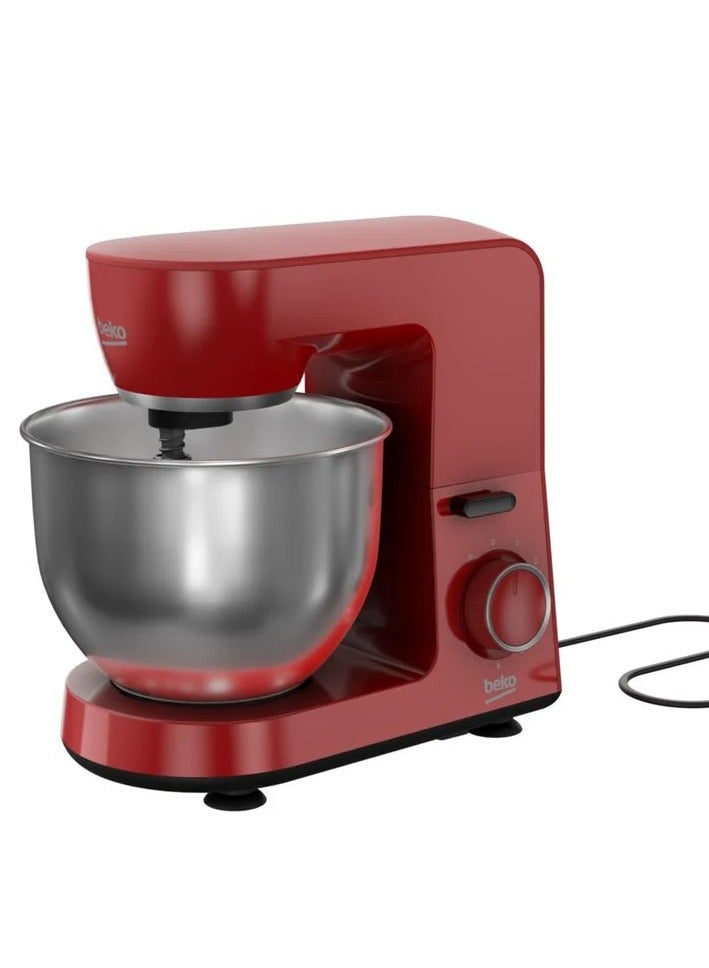 Dough Stand Mixer - 1500 Watts - 6 Speeds + Pulse - 6 Liters Stainless Steel Bowl 6 L 1500 W MM 5371 Red - pnsku/N70121529V/45/_/1729482454/e152256e-43ab-4018-814b-5030ef9a5080