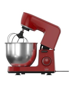 بيكو Dough Stand Mixer - 1500 Watts - 6 Speeds + Pulse - 6 Liters Stainless Steel Bowl 6 L 1500 W MM 5371 Red  - Image 3
