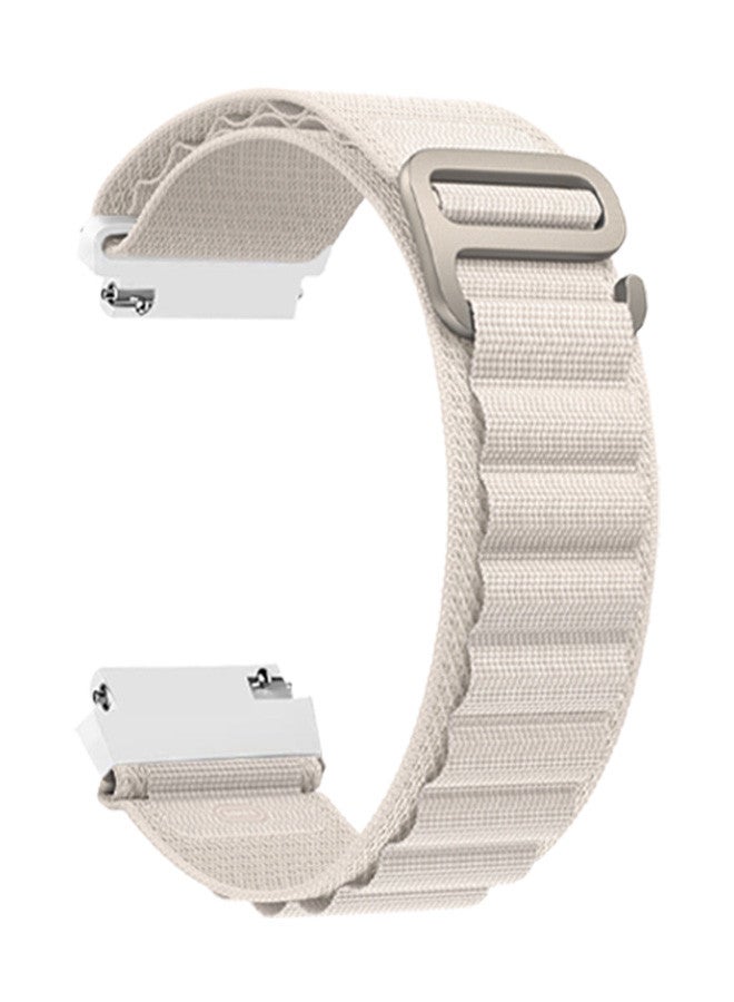 MARGOUN ( for Huawei Watch GT4 ) Alpine Sport Strap Rugged Nylon Replacement Wristband for Men Women Dusty White - Image 1