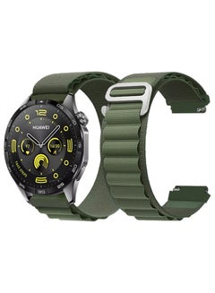 ( for Huawei Watch GT4 ) Alpine Sport Strap Rugged Nylon Replacement Wristband for Men Women Green - pnsku/N70121547V/45/_/1729482486/729401c3-4310-4c5b-bc98-2e2aa428bdde