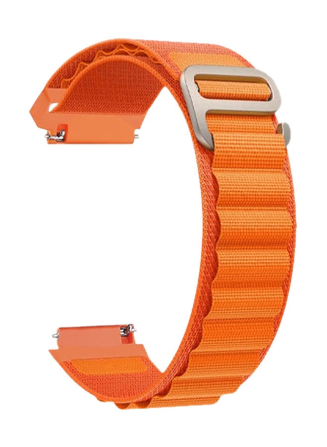 MARGOUN ( for Huawei Watch GT4 ) Alpine Sport Strap Rugged Nylon Replacement Wristband for Men Women Orange - Image 1