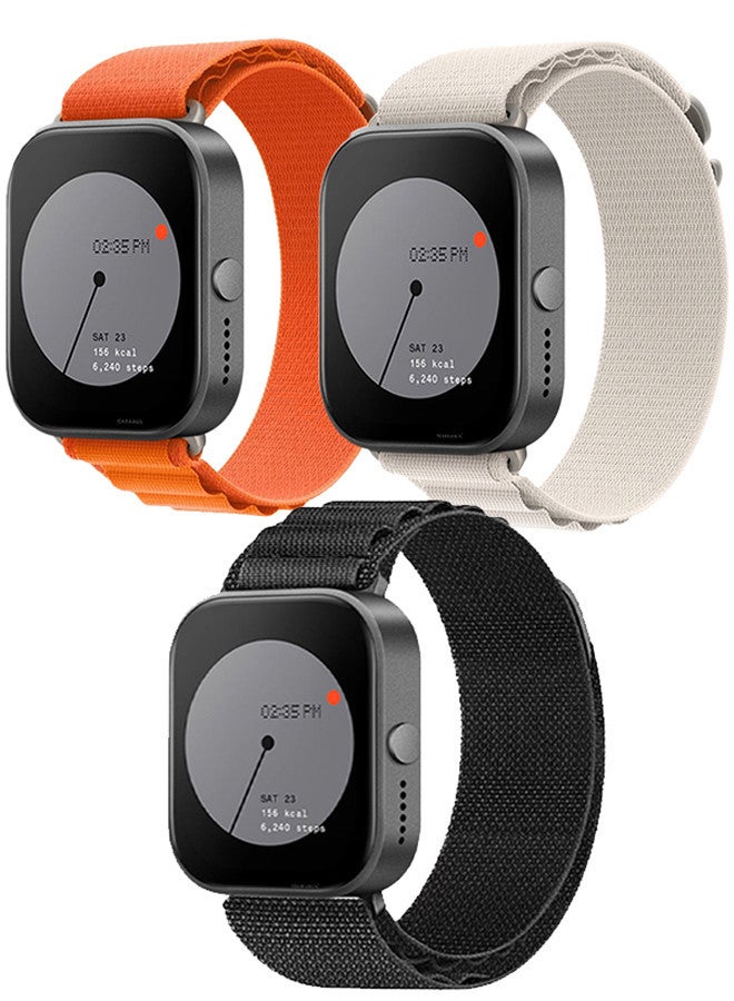 MARGOUN ( for Nothing Watch Pro 22mm ) 3 Pack, Alpine Sport Strap Rugged Nylon Replacement Wristband for Men Women multicolour3 - Image 2