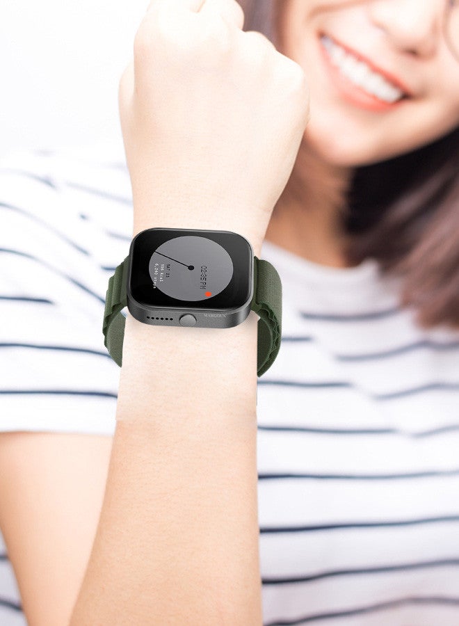 MARGOUN ( for Nothing Watch Pro 22mm ) Alpine Sport Strap Rugged Nylon Replacement Wristband for Men Women Green - Image 4