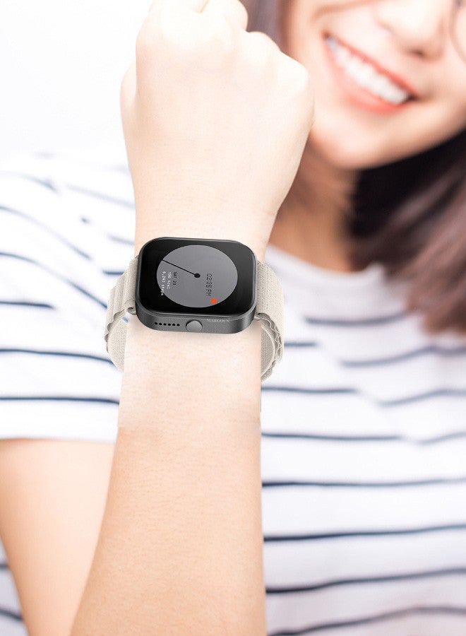 MARGOUN ( for Nothing Watch Pro 22mm ) Alpine Sport Strap Rugged Nylon Replacement Wristband for Men Women Dusty White - Image 4