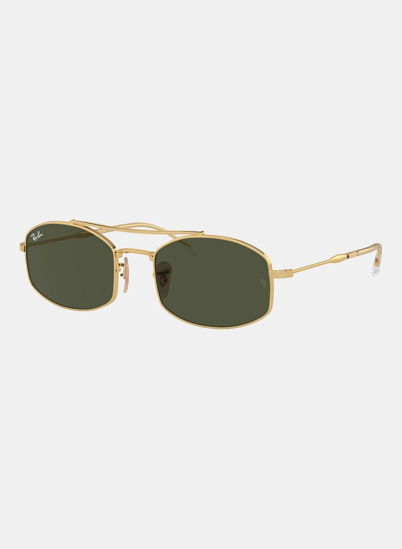 راي بان Full-Rimmed Oval Sunglasses 3719,54,1,31 - Image 2
