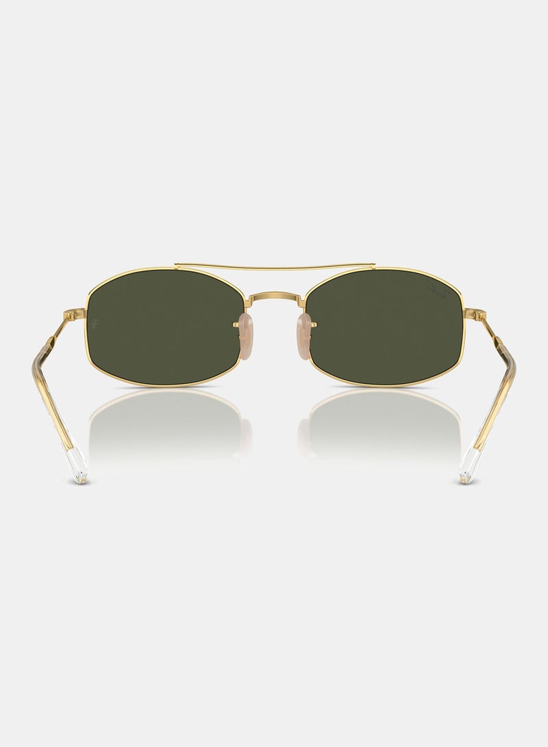 راي بان Full-Rimmed Oval Sunglasses 3719,54,1,31 - Image 4