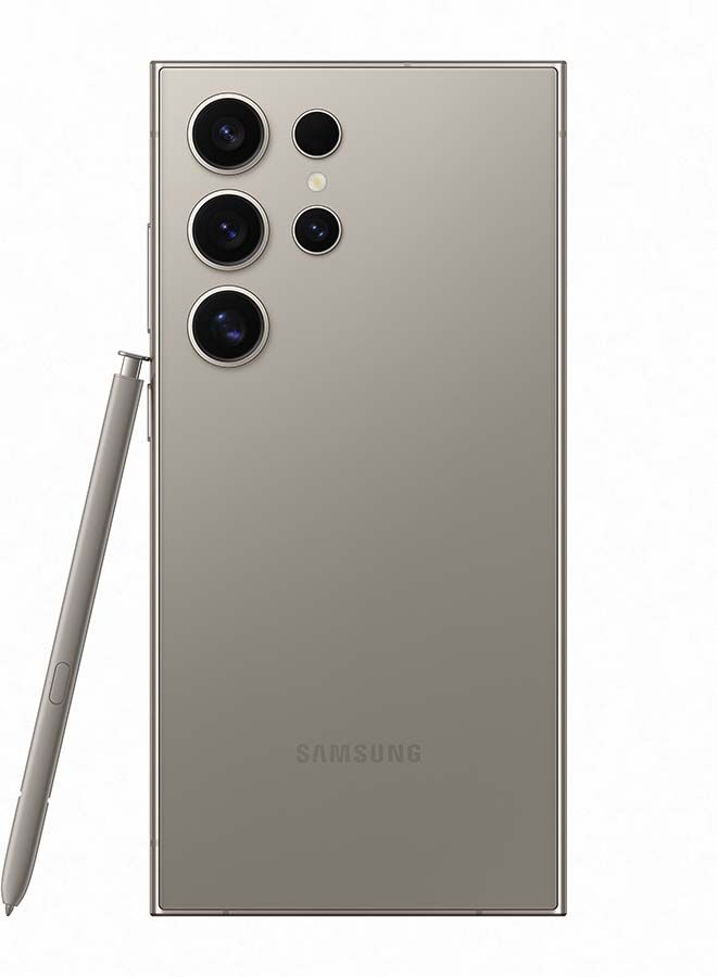 Samsung Galaxy S24 Ultra Dual SIM Titanium Gray 12GB RAM 256GB 5G  - International Version With Free Gif Fast Charger Power Adapter 45W + Cable Black - Image 3