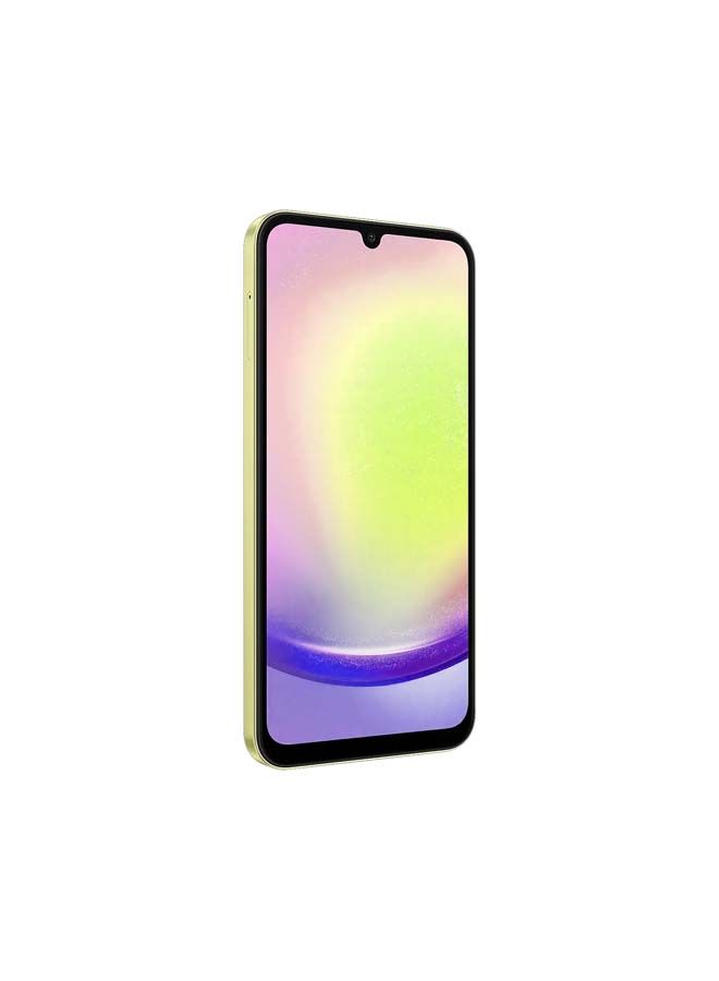 سامسونج Galaxy A25 Dual SIM Yellow 6GB RAM 128GB 5G - Middle East Version With Free Gift 25W Adapter USB-C Super Fast Charging Black  - Image 3