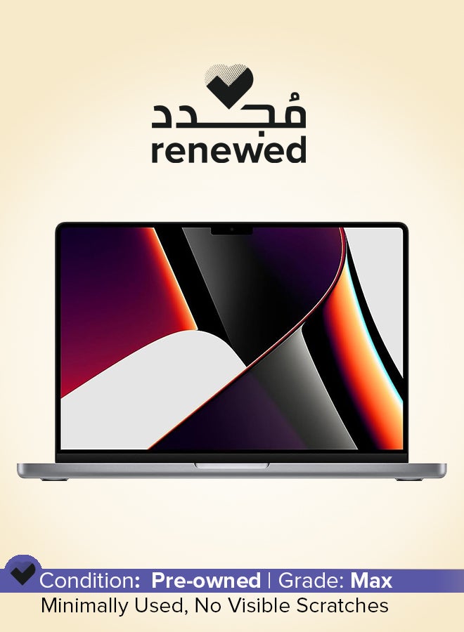 Apple Renewed - MacBook Pro With 14-Inch Display,Apple M1 Pro Chip With 8-Core CPU And 14-Core GPU/16GB RAM/512GB SSD/MacOS English/Arabic Silver  - Image 1