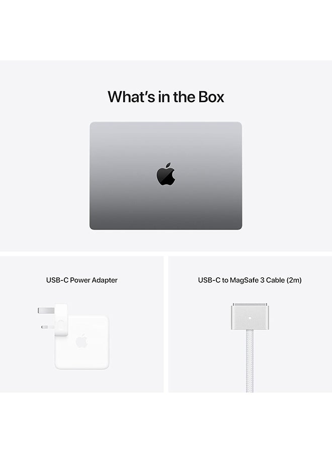 أبل - Renewed - MacBook Pro With 14-Inch Display,Apple M1 Pro Chip With 8-Core CPU And 14-Core GPU/16GB RAM/512GB SSD/MacOS English/Arabic Silver - Image 1
