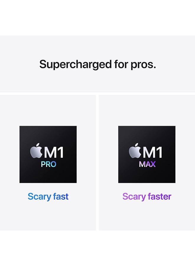 أبل - Renewed - MacBook Pro With 14-Inch Display,Apple M1 Pro Chip With 8-Core CPU And 14-Core GPU/16GB RAM/512GB SSD/MacOS English/Arabic Silver - Image 1