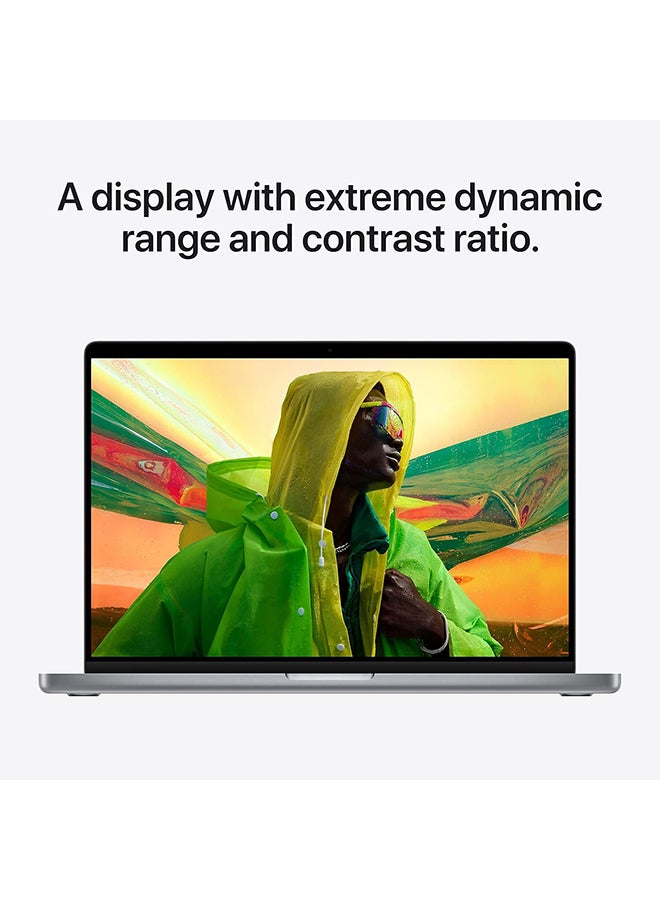أبل - Renewed - MacBook Pro With 14-Inch Display,Apple M1 Pro Chip With 8-Core CPU And 14-Core GPU/16GB RAM/512GB SSD/MacOS English/Arabic Silver - Image 1