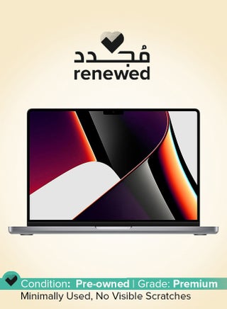 Renewed - MacBook Pro (2021) Laptop With 14-Inch  Display, Apple M1 Pro Processor/Octa Core/16GB RAM/512GB SSD/macOS English/Arabic Silver - pnsku/N70122020V/45/_/1750257229/e5c13afc-29ee-4790-9e6b-27b890bef6d3