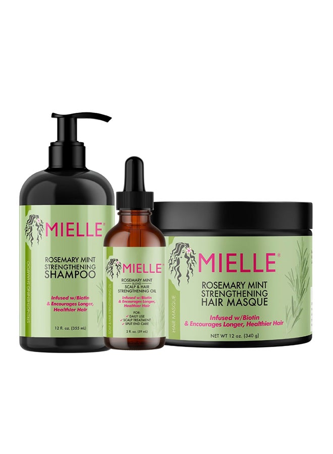 Rosemary Mint Hair Strengthening Kit I Hair Oil 59ml, Shampoo 355ml And Hair Masque 340gm - pnsku/N70122204V/45/_/1729565205/1a10aa70-8a19-4f2a-9d94-99f9b7a3843e