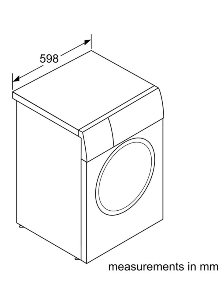 BOSCH - Series 8, washing machine, frontloader fullsize, 9 kg, 1400 rpm, Silver inox, made in Germany WGB2440XEG Graphite - Image 1